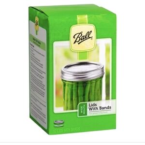 Ball Wide Mouth Lids with Bands NEW..Sealed never opened